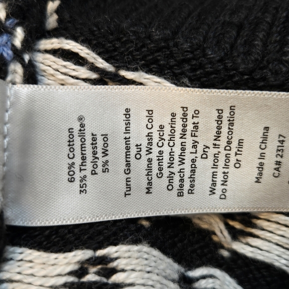 T by Talbots Fair Isle Mockneck Sweater Cozy Thermolite Blend Fair Isle 2024 - Picture 9 of 12